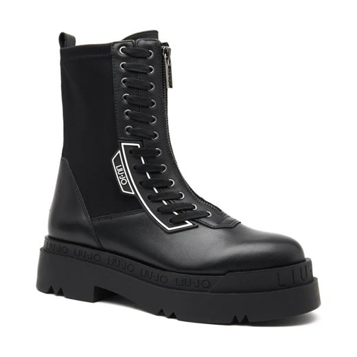 Liu Jo Skórzane botki LOVE 22 ze sklepu Gomez Fashion Store w kategorii Botki - zdjęcie 184299281