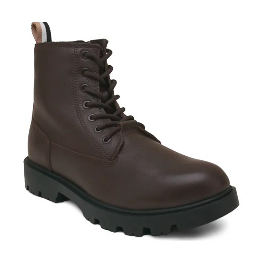 BOSS BLACK Skórzane trapery Adley ze sklepu Gomez Fashion Store w kategorii Buty zimowe męskie - zdjęcie 184299282