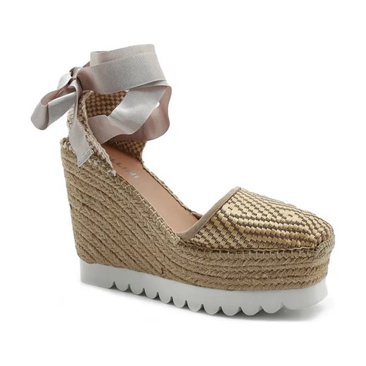 Pollini Koturny | z dodatkiem skóry ze sklepu Gomez Fashion Store w kategorii Espadryle damskie - zdjęcie 184299343