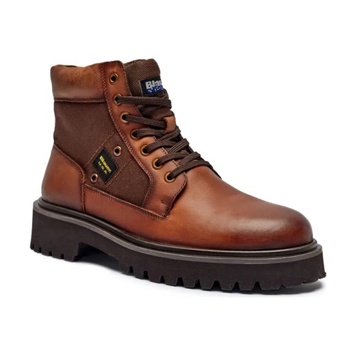 BLAUER Skórzane trapery BUXTON03 ze sklepu Gomez Fashion Store w kategorii Buty trekkingowe męskie - zdjęcie 184299422