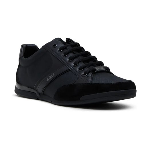 BOSS BLACK Sneakersy Saturn_Lowp | z dodatkiem skóry ze sklepu Gomez Fashion Store w kategorii Buty sportowe męskie - zdjęcie 184299441
