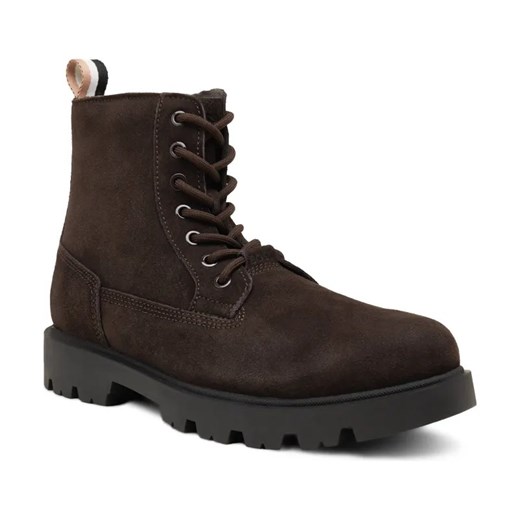 BOSS BLACK Skórzane trapery ADLEY ze sklepu Gomez Fashion Store w kategorii Buty zimowe męskie - zdjęcie 184299490