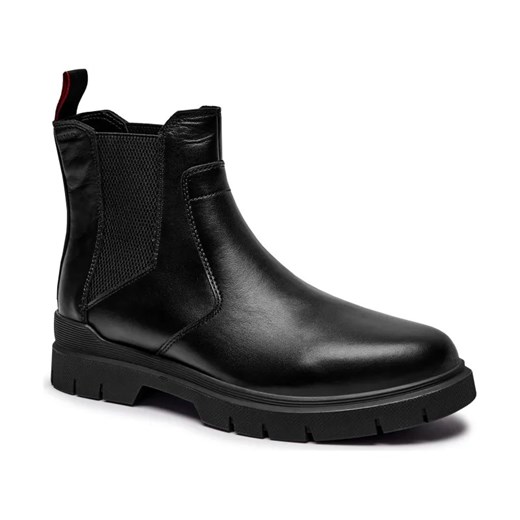 HUGO Skórzane sztyblety Ryan ze sklepu Gomez Fashion Store w kategorii Buty zimowe męskie - zdjęcie 184299510