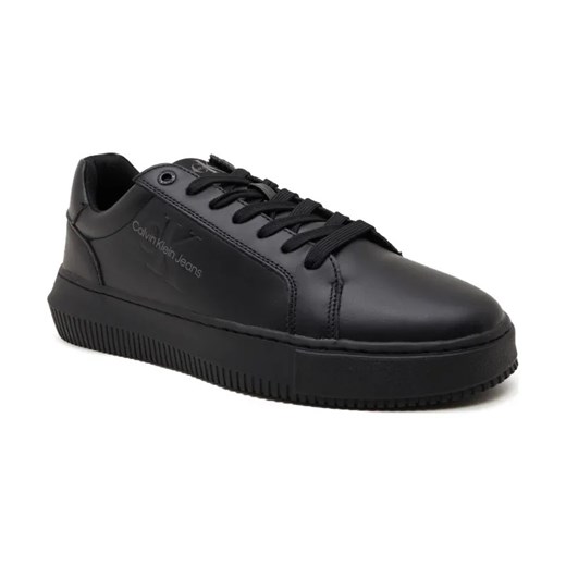 Calvin Klein Jeans Skórzane sneakersy CHUNKY CUPSOLE MONOLOGO ze sklepu Gomez Fashion Store w kategorii Buty sportowe męskie - zdjęcie 184299571