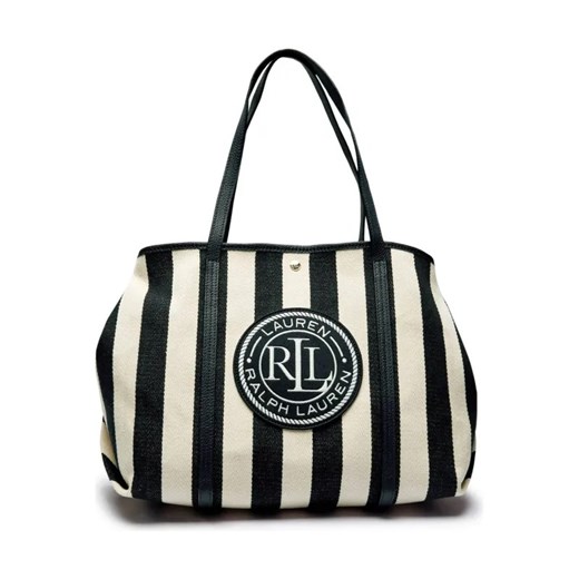 LAUREN RALPH LAUREN Shopperka EMERIE | z dodatkiem skóry ze sklepu Gomez Fashion Store w kategorii Torby Shopper bag - zdjęcie 184299671