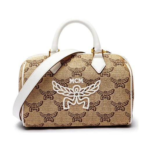 MCM Kuferek Ella Boston | z dodatkiem skóry ze sklepu Gomez Fashion Store w kategorii Kuferki - zdjęcie 184299712