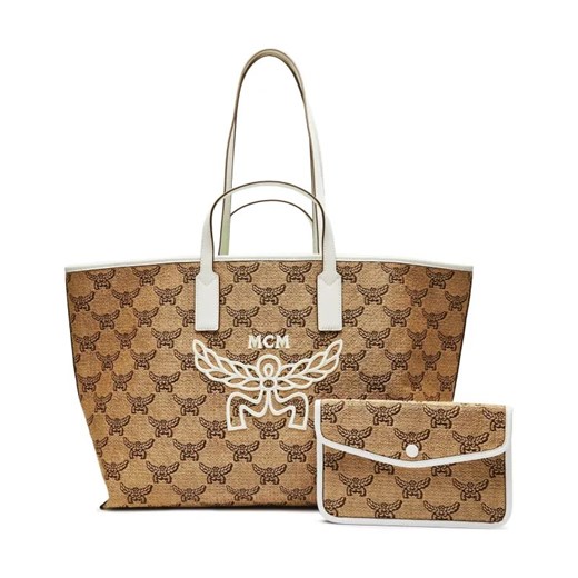 MCM Shopperka + saszetka HIMMEL | z dodatkiem skóry ze sklepu Gomez Fashion Store w kategorii Torby Shopper bag - zdjęcie 184299763