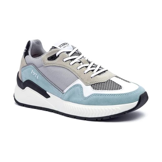 Iceberg Skórzane sneakersy COMB.ECLIPSE ze sklepu Gomez Fashion Store w kategorii Buty sportowe męskie - zdjęcie 184299830