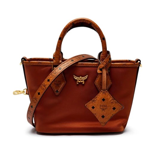 MCM Kuferek AREN | z dodatkiem skóry ze sklepu Gomez Fashion Store w kategorii Kuferki - zdjęcie 184299831