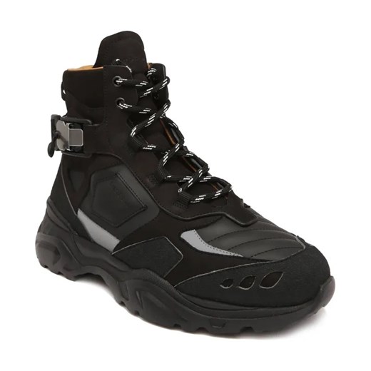 Buscemi Skórzane sneakersy Kombat high ze sklepu Gomez Fashion Store w kategorii Buty sportowe męskie - zdjęcie 184299902