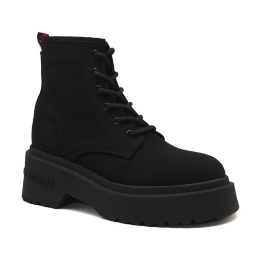 Tommy Jeans Botki TOMMY JEANS LACE UP FESTIV | z dodatkiem skóry ze sklepu Gomez Fashion Store w kategorii Workery damskie - zdjęcie 184299931