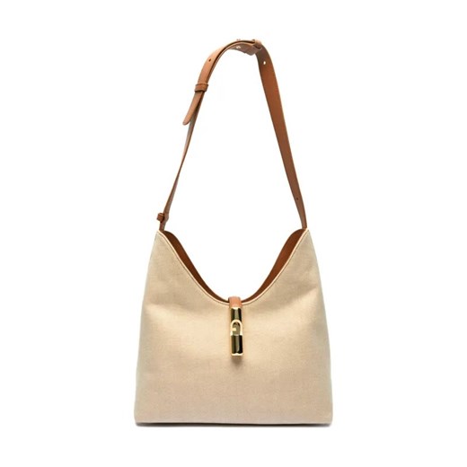 Furla Hobo FURLA GOCCIA | z dodatkiem skóry Furla One Size Gomez Fashion Store okazyjna cena