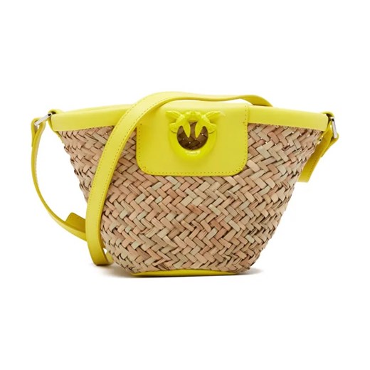 Pinko Torba plażowa .LOVE SUMMER BUCKET RAFIA | z dodatkiem skóry ze sklepu Gomez Fashion Store w kategorii Torby letnie - zdjęcie 184300022