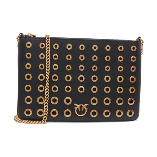Pinko Skórzana kopertówka FLAT CLASSIC VITELLO SETA + VE ze sklepu Gomez Fashion Store w kategorii Kopertówki - zdjęcie 184300040