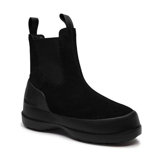 Moon Boot Skórzane sztyblety LUNA ze sklepu Gomez Fashion Store w kategorii Botki - zdjęcie 184300310