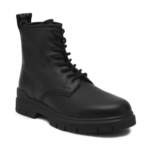 HUGO Skórzane trapery Ryan ze sklepu Gomez Fashion Store w kategorii Buty zimowe męskie - zdjęcie 184300350
