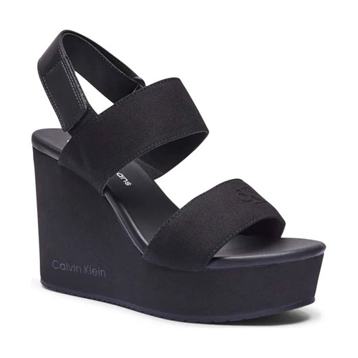 Sandały damskie Calvin Klein z tkaniny