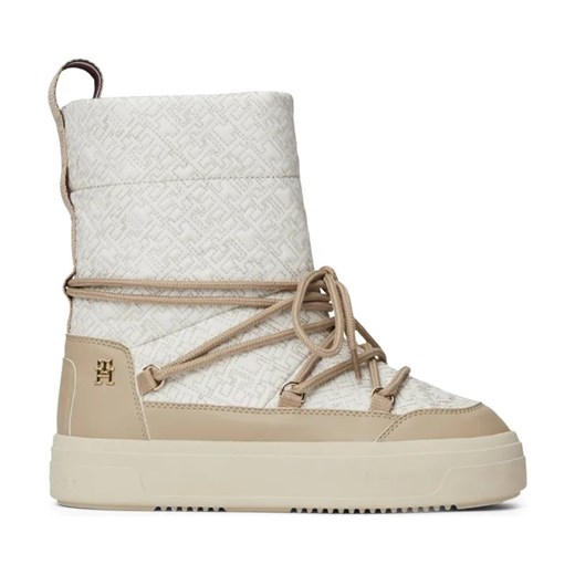 Tommy Hilfiger Śniegowce LACE-UP MONOGRAM SNOWBOOT ze sklepu Gomez Fashion Store w kategorii Śniegowce damskie - zdjęcie 184300381