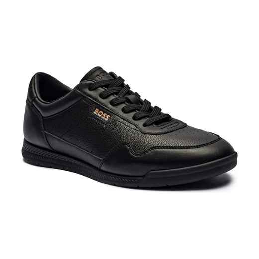 BOSS BLACK Sneakersy Titanium SL_ltgrpu | z dodatkiem skóry ze sklepu Gomez Fashion Store w kategorii Buty sportowe męskie - zdjęcie 184300471