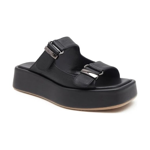 Marc Cain Skórzane klapki ze sklepu Gomez Fashion Store w kategorii Klapki damskie - zdjęcie 184300561