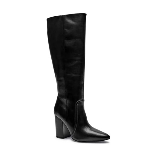 Marella Skórzane kozaki na słupku ze sklepu Gomez Fashion Store w kategorii Kozaki damskie - zdjęcie 184300581