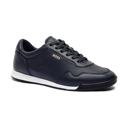 BOSS BLACK Sneakersy Titanium SL_ltgrpu | z dodatkiem skóry ze sklepu Gomez Fashion Store w kategorii Buty sportowe męskie - zdjęcie 184300673