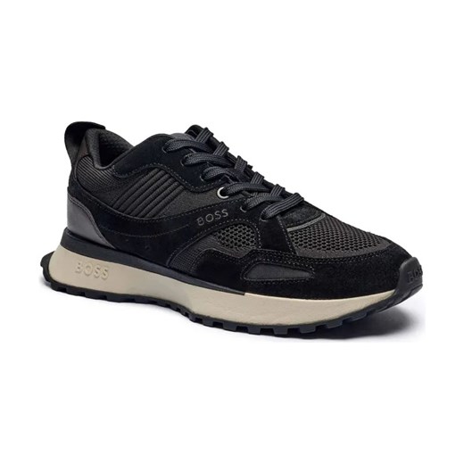 BOSS BLACK Sneakersy Jonah_Runn_knsdbu | z dodatkiem skóry ze sklepu Gomez Fashion Store w kategorii Buty sportowe męskie - zdjęcie 184300764