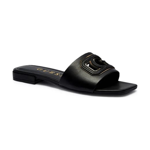 Guess Skórzane klapki LADY HANSIN ze sklepu Gomez Fashion Store w kategorii Klapki damskie - zdjęcie 184300882