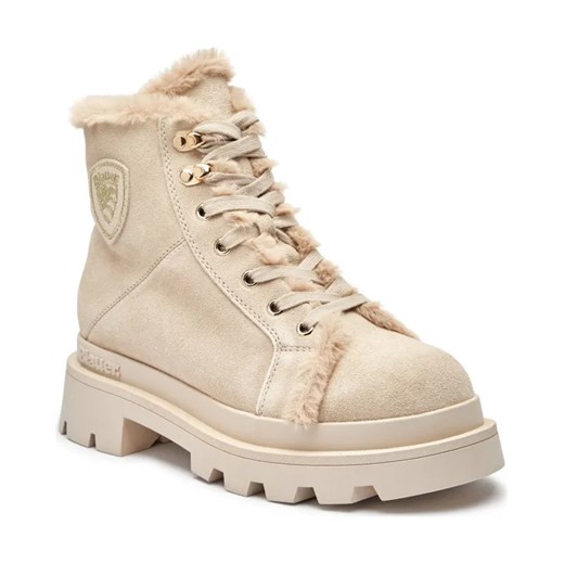 BLAUER Skórzane trapery KIMMEL 06 | shearling ze sklepu Gomez Fashion Store w kategorii Workery damskie - zdjęcie 184300922