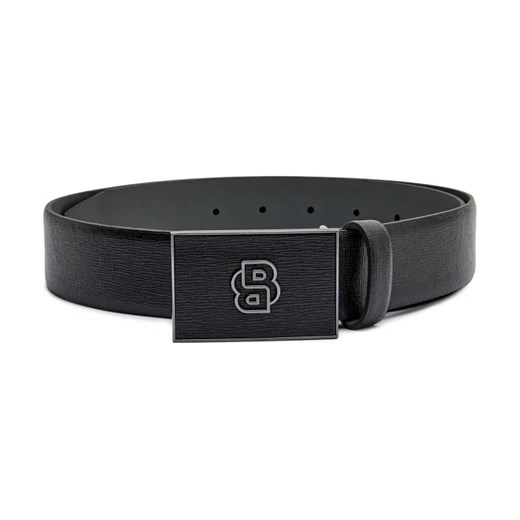 BOSS BLACK Skórzany pasek B_Icon_O-Plq-Sf_Sz35 ze sklepu Gomez Fashion Store w kategorii Paski męskie - zdjęcie 184300980