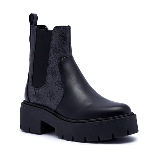 Guess Sztyblety | z dodatkiem skóry ze sklepu Gomez Fashion Store w kategorii Botki - zdjęcie 184300982