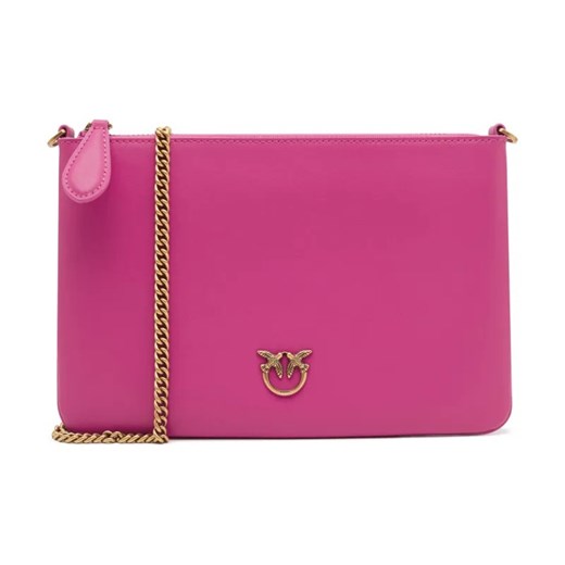 Pinko Skórzana kopertówka FLAT CLASSIC VITELLO SETA ze sklepu Gomez Fashion Store w kategorii Kopertówki - zdjęcie 184301233
