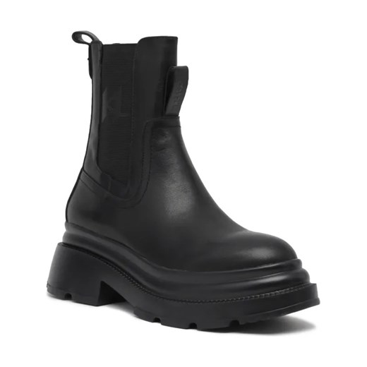 Karl Lagerfeld Skórzane sztyblety DANTON ze sklepu Gomez Fashion Store w kategorii Botki - zdjęcie 184301430