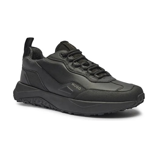 HUGO Sneakersy Kane_Runn | z dodatkiem skóry ze sklepu Gomez Fashion Store w kategorii Buty sportowe męskie - zdjęcie 184301540