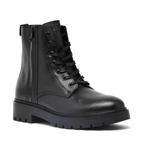 Calvin Klein Jeans Skórzane buty combat mid laceup ze sklepu Gomez Fashion Store w kategorii Buty zimowe męskie - zdjęcie 184301573