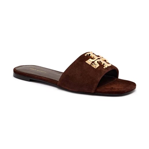 TORY BURCH Skórzane klapki ELEANOR ze sklepu Gomez Fashion Store w kategorii Klapki damskie - zdjęcie 184301850