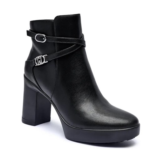Liu Jo Skórzane botki na słupku NOW 41 ze sklepu Gomez Fashion Store w kategorii Botki - zdjęcie 184301861