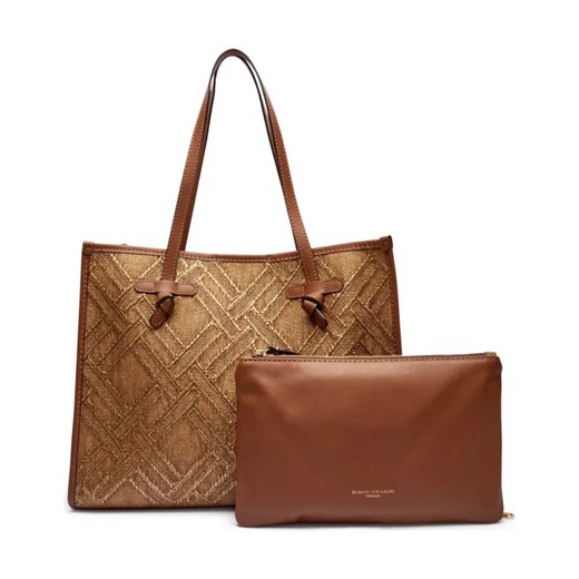 GIANNI CHIARINI Shopperka + saszetka MARCELLA | z dodatkiem skóry ze sklepu Gomez Fashion Store w kategorii Torby Shopper bag - zdjęcie 184301920