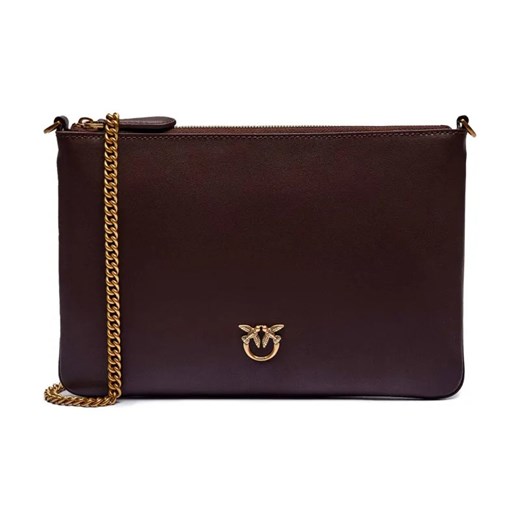 Pinko Skórzana kopertówka FLAT CLASSIC VITELLO SETA ze sklepu Gomez Fashion Store w kategorii Kopertówki - zdjęcie 184301954
