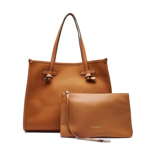 GIANNI CHIARINI Shopperka + saszetka Marcella | z dodatkiem skóry ze sklepu Gomez Fashion Store w kategorii Torby Shopper bag - zdjęcie 184301963