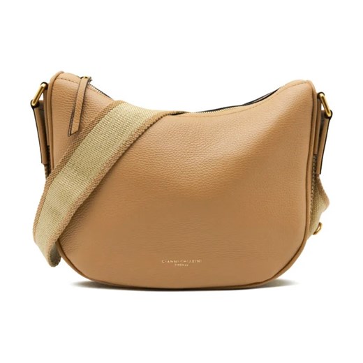 GIANNI CHIARINI Skórzane hobo BORSA PELLE ze sklepu Gomez Fashion Store w kategorii Torebki hobo - zdjęcie 184301972