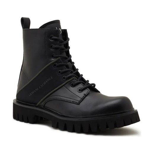 Armani Exchange Skórzane trapery ze sklepu Gomez Fashion Store w kategorii Buty zimowe męskie - zdjęcie 184302092