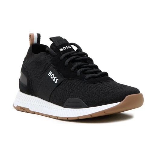 BOSS BLACK Sneakersy Titanium_Runn_knst_N | z dodatkiem skóry ze sklepu Gomez Fashion Store w kategorii Buty sportowe męskie - zdjęcie 184302094