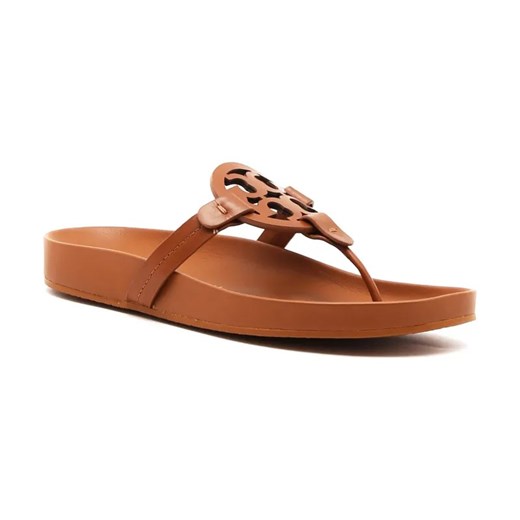 TORY BURCH Skórzane japonki MILLER CLOUD ze sklepu Gomez Fashion Store w kategorii Klapki damskie - zdjęcie 184302121