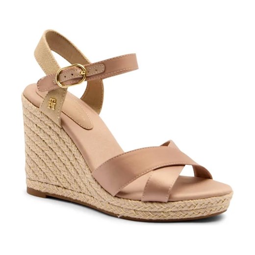 Tommy Hilfiger Satynowe koturny | z dodatkiem skóry ze sklepu Gomez Fashion Store w kategorii Espadryle damskie - zdjęcie 184302152