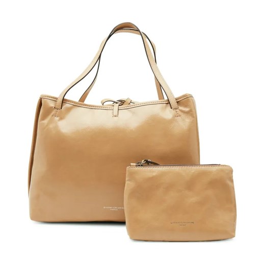 GIANNI CHIARINI Skórzana shopperka + saszetka Ray ze sklepu Gomez Fashion Store w kategorii Torby Shopper bag - zdjęcie 184302214