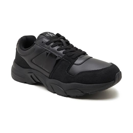 Calvin Klein Jeans Skórzane sneakersy RETRO TENNIS LACEUP ze sklepu Gomez Fashion Store w kategorii Buty sportowe męskie - zdjęcie 184302242