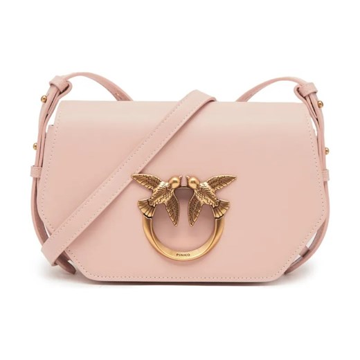 Pinko Skórzana torebka na ramię LOVE CLICK EXAGON MINI VITELLO Pinko One Size okazyjna cena Gomez Fashion Store
