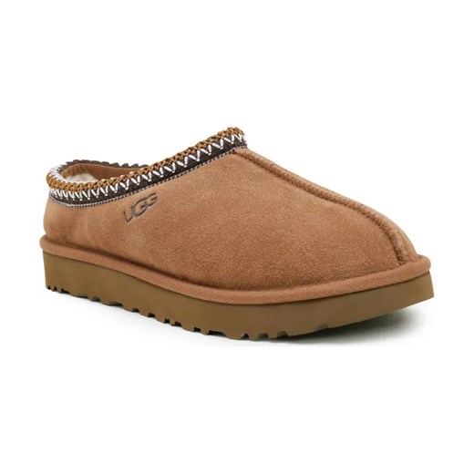 UGG Skórzane mule W TASMAN | z dodatkiem wełny ze sklepu Gomez Fashion Store w kategorii Kapcie damskie - zdjęcie 184302312