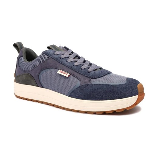 HUGO Sneakersy Cilan_Tenn_mesd | z dodatkiem skóry ze sklepu Gomez Fashion Store w kategorii Buty sportowe męskie - zdjęcie 184302380